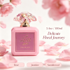 100ml 3.4oz Women Eau de Parfum, Pink Exquisite Square Bottle Oriental Floral Scent Perfume, Long-Lasting Rich Fragrance for Ladies Daily Evening Wear
