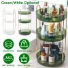 Fresh Fab Finds 3 Tier Rotating Makeup Organizer 360° Spinning Perfume Cosmetic Storage Tray 55LBS Load Countertop Shelves for Lotion Lipstick