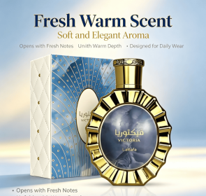 100ml Long Lasting Gold Craft Bottle Men Perfume Spray, Rich Sweet Warm Fragrance, Premium Gift Box, Birthday Anniversary Present Scent for Him