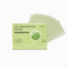 EELHOE Convenient Oil Blotting Paper, With Powder Puff Mirror Face Blotting Paper Refreshing Oil Control, Oil Removal And Makeup