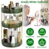 Fresh Fab Finds 3 Tier Rotating Makeup Organizer 360° Spinning Perfume Cosmetic Storage Tray 55LBS Load Countertop Shelves for Lotion Lipstick