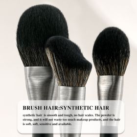 High-quality Makeup Brushes With Wooden Handles, Premium Natural 10pcs Makeup Brushes. (Option: MA10)