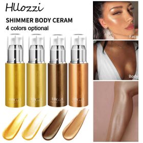 Shining Body Lotion for Natural Tanning, Moisturizing Skin, Sunbathing Tanning Cream, Tanning Paste (size: #02 gold)