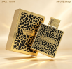 3.4 FL OZ Oriental Luxury Unisex Perfume, Ornate Gold Hollow Carved Square Bottle Eau de Parfum, Large-Size Decorative Vanity Fragrance