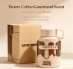 Unisex Gourmand Eau de Parfum Spray 100ml, Warm Coffee Sweet Scent Fragrance, Unique Can Shaped Perfume Bottle, Long Lasting Daily Fragrance