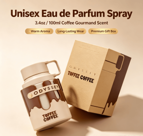 Unisex Gourmand Eau de Parfum Spray 100ml, Warm Coffee Sweet Scent Fragrance, Unique Can Shaped Perfume Bottle, Long Lasting Daily Fragrance (style: Teapot - Taffy Coffee)