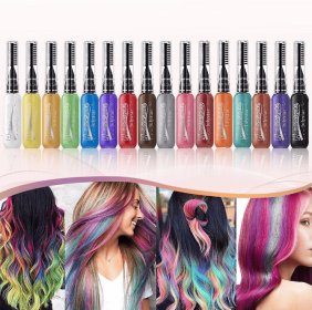 15-color hair dye brush set disposable double-head hair dye color picking eyelashes cos party stage makeup hair dye comb hair dye comb washable wax (PSJ101-002N: PSJ101-002-04)