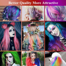 15-color hair dye brush set disposable double-head hair dye color picking eyelashes cos party stage makeup hair dye comb hair dye comb washable wax (PSJ101-002N: PSJ101-002-14)