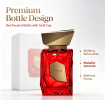 Unisex Bold Spicy Eau de Parfum Spray 100ml, Luxurious Red Geometric Crystal Bottle Fragrance, Long Lasting Rich Scent Perfume